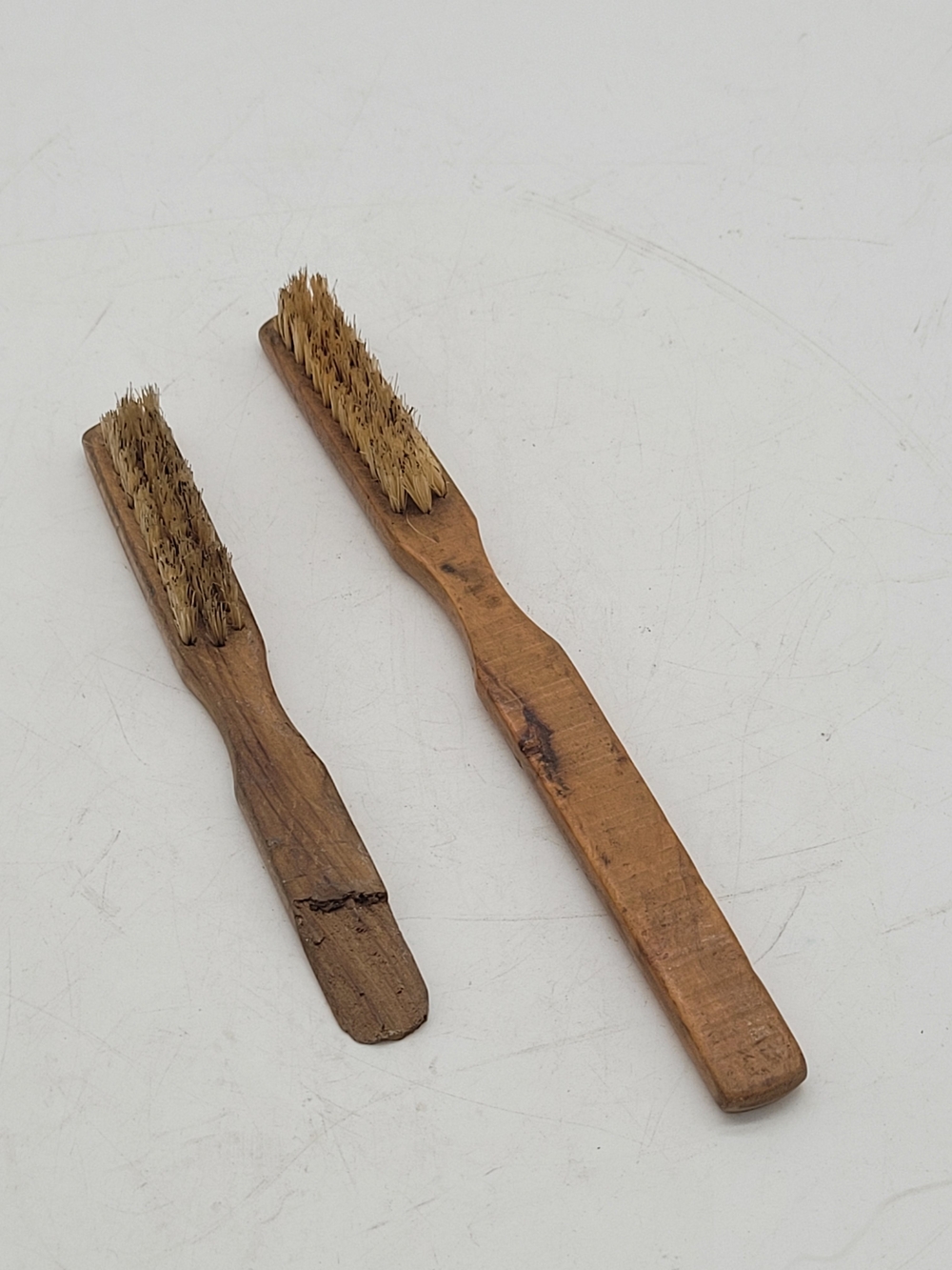 Vintage Wooden Toothbrush, or Clock Brush, Possibly from WWll, Definitely  1900s